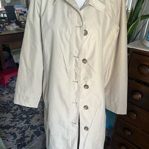 Lands' End Women's Classic Tan Trench Coat